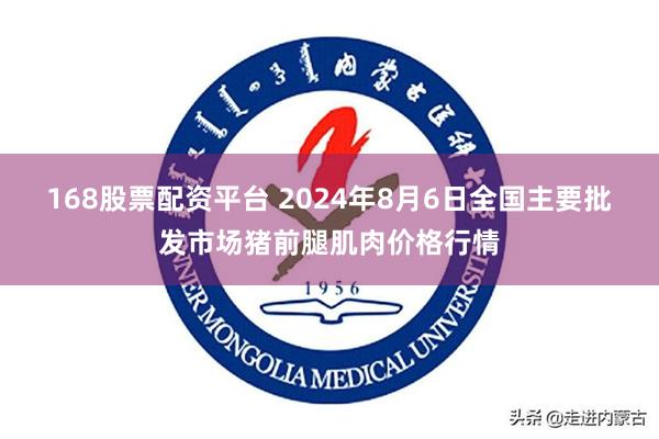 168股票配资平台 2024年8月6日全国主要批发市场猪前腿肌肉价格行情