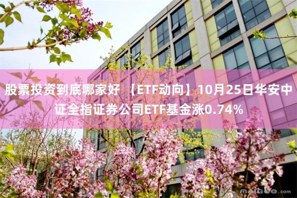 股票投资到底哪家好 【ETF动向】10月25日华安中证全指证券公司ETF基金涨0.74%